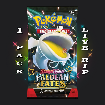 Paldean Fates - 1 Pack Ripped Live