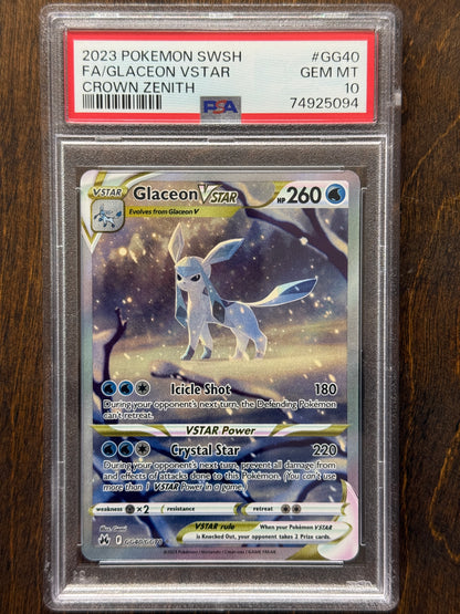 ENG - Glaceon VSTAR GG40/GG70 - PSA 10 - Crown Zenith [2023]